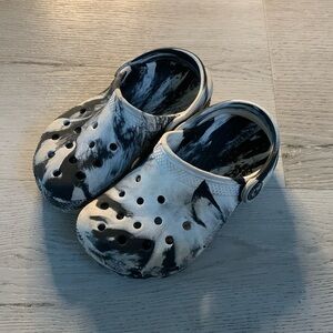 CROCS Kids Black and White Sandals
